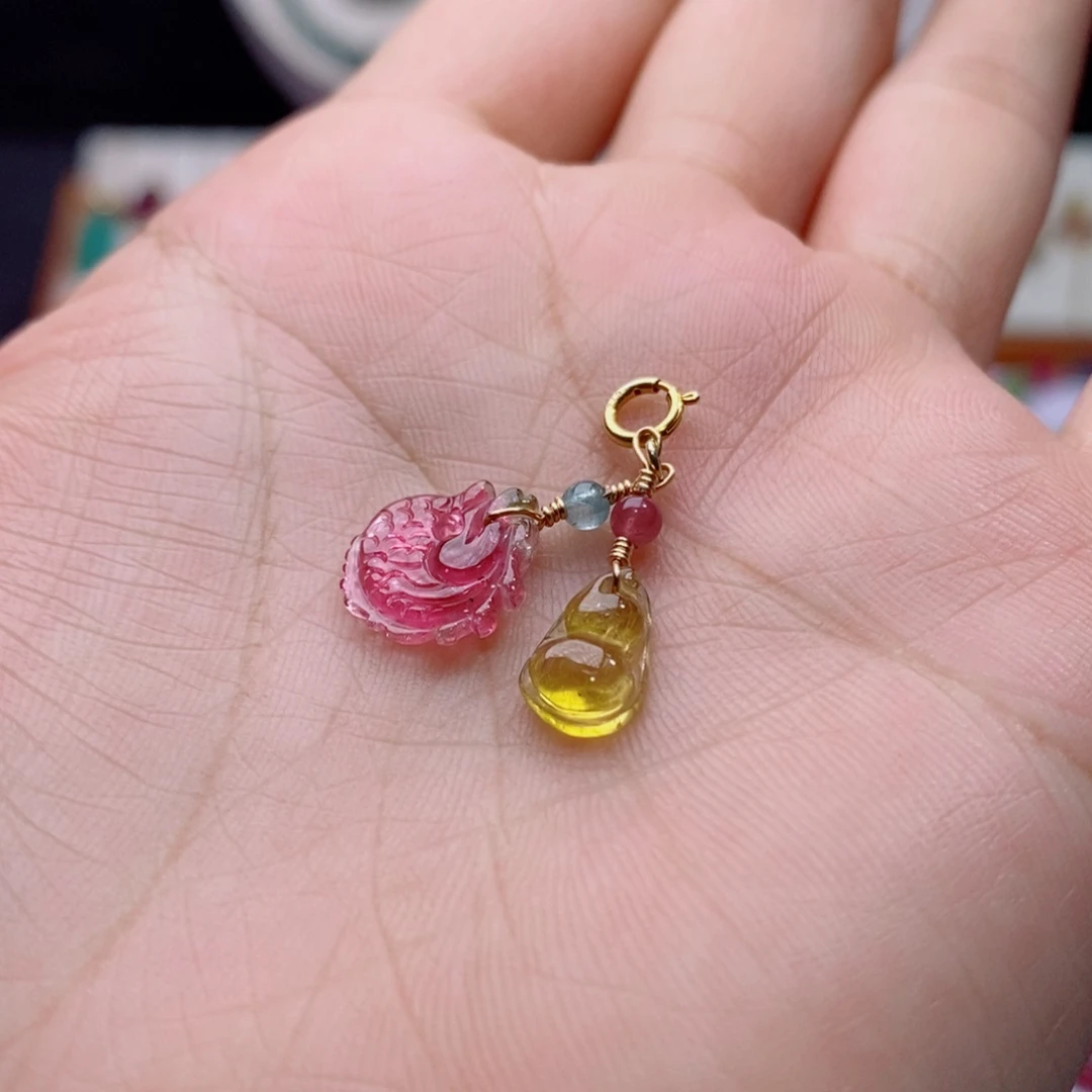 吊坠(不含链)未镶嵌碧玺吊坠d