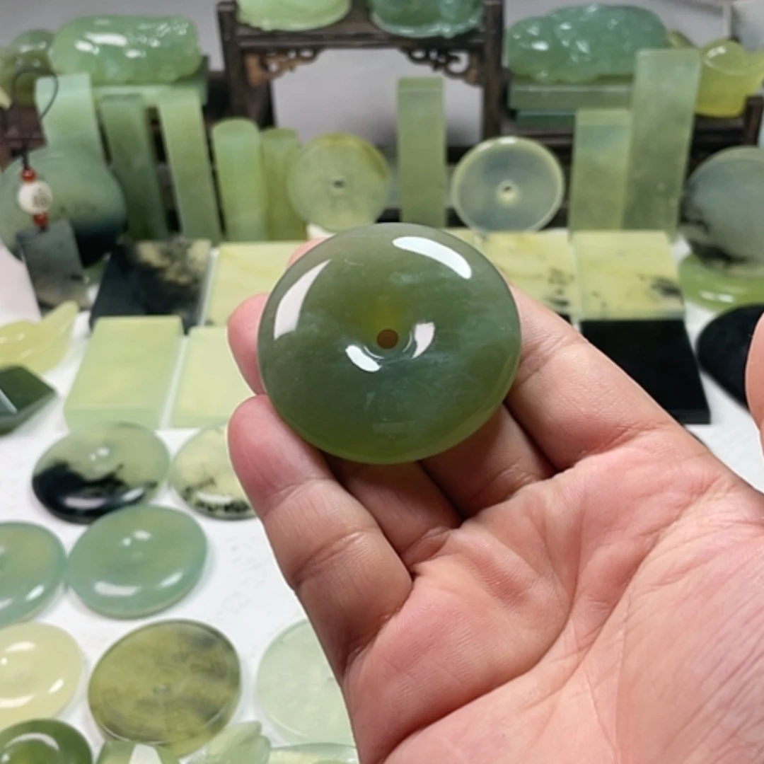 【闪购商品】未镶嵌岫玉挂件李*