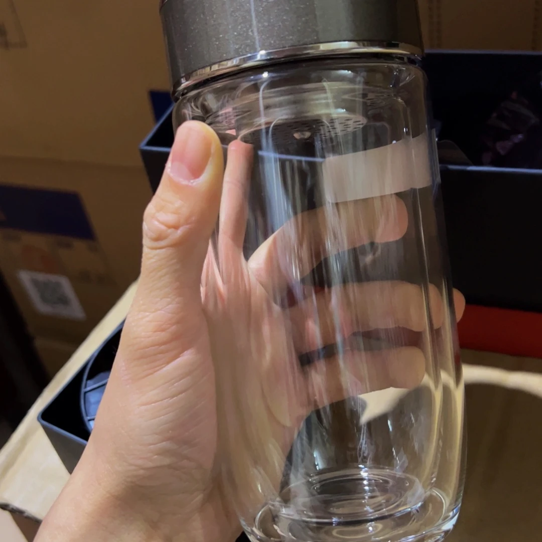 希1926灰色双层玻璃杯370➕牛奶杯