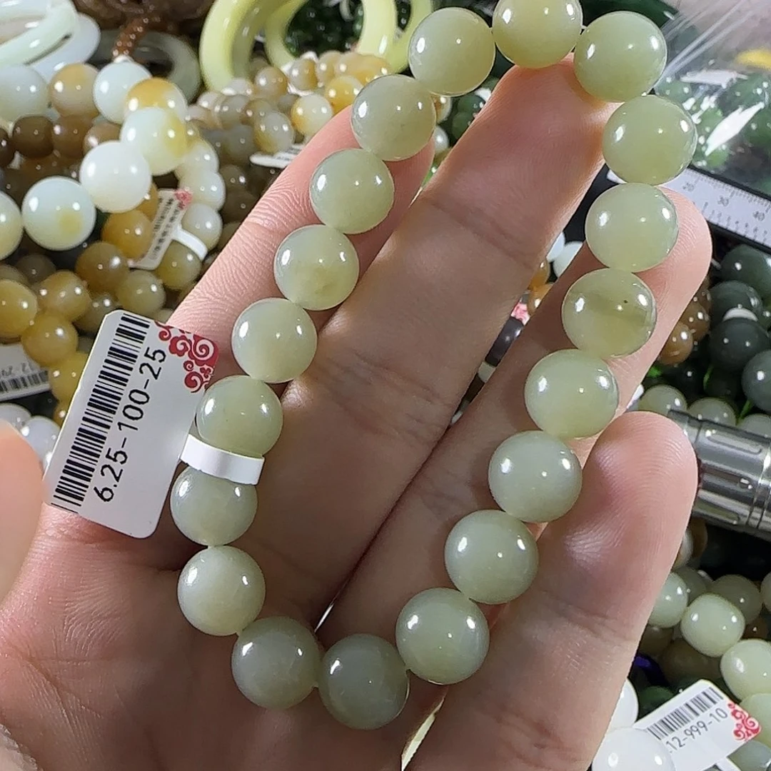 和田玉未镶嵌手链75