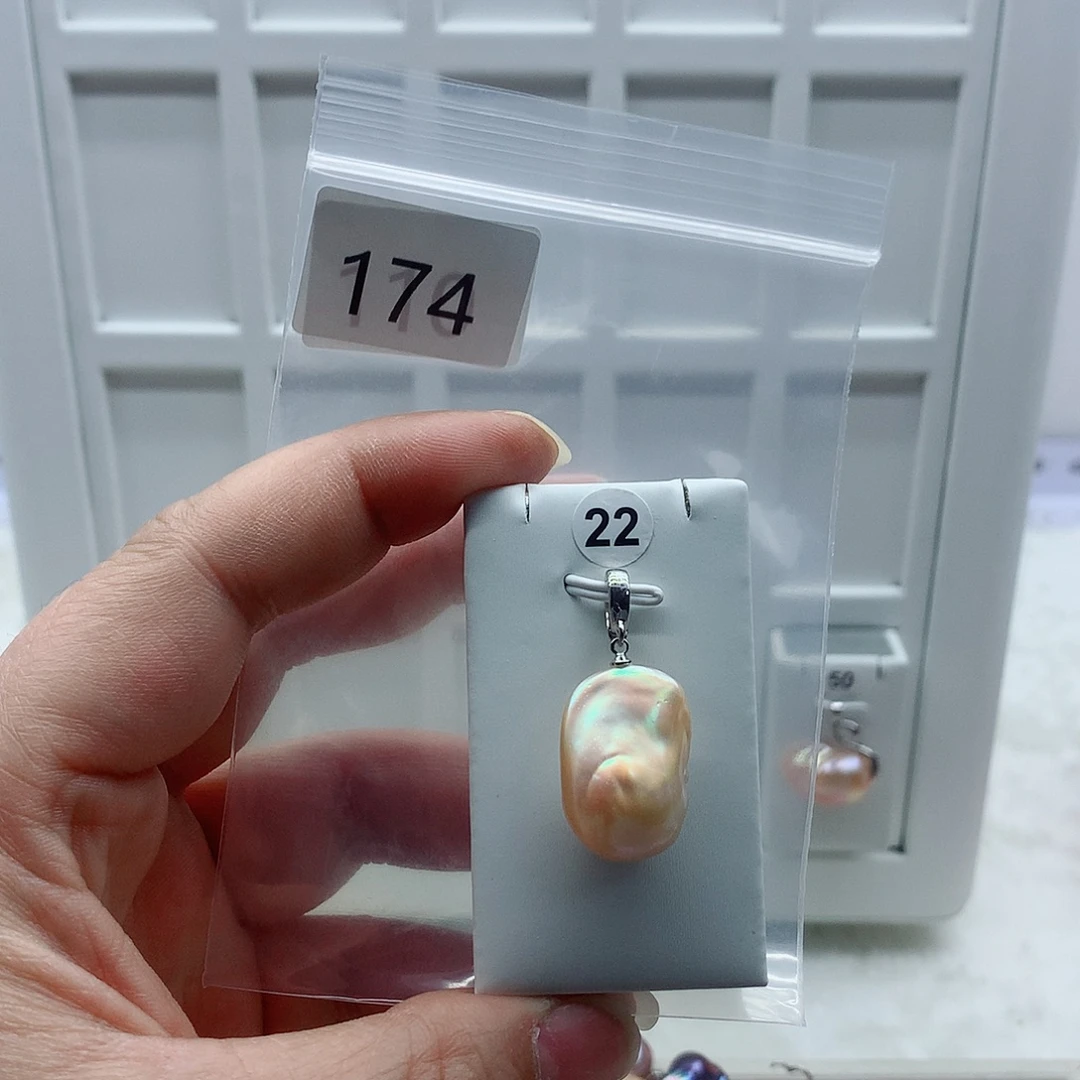 合金淡水珍珠吊坠(不含链)