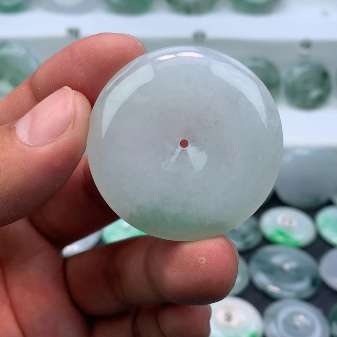 翡翠未镶嵌颈饰缅甸天然A货翡翠41.5-6.8