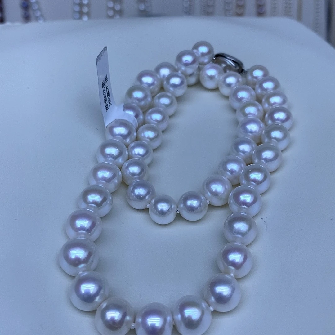 淡水珍珠卡10到11天然珍珠银S925镶嵌