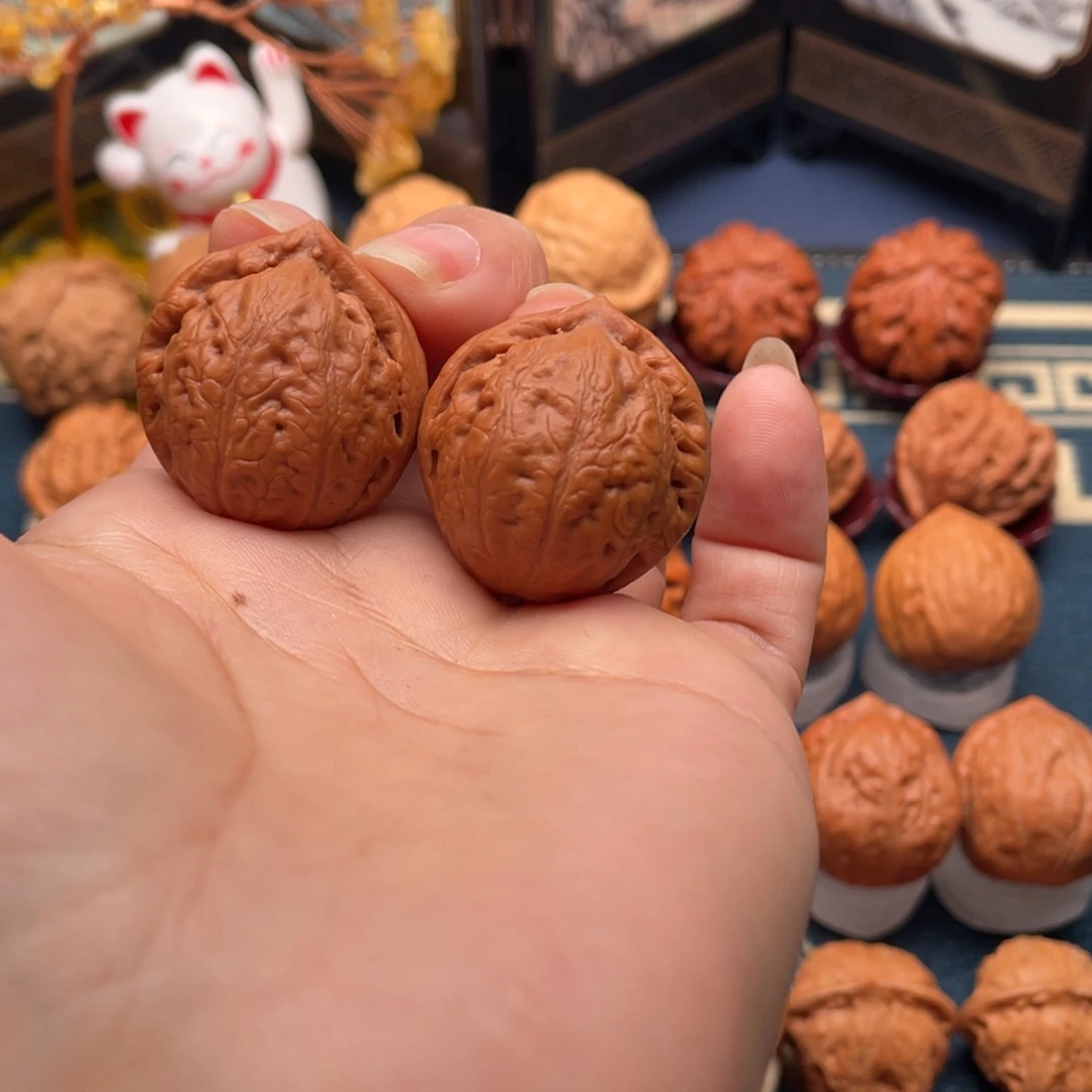 把件文玩核桃石门