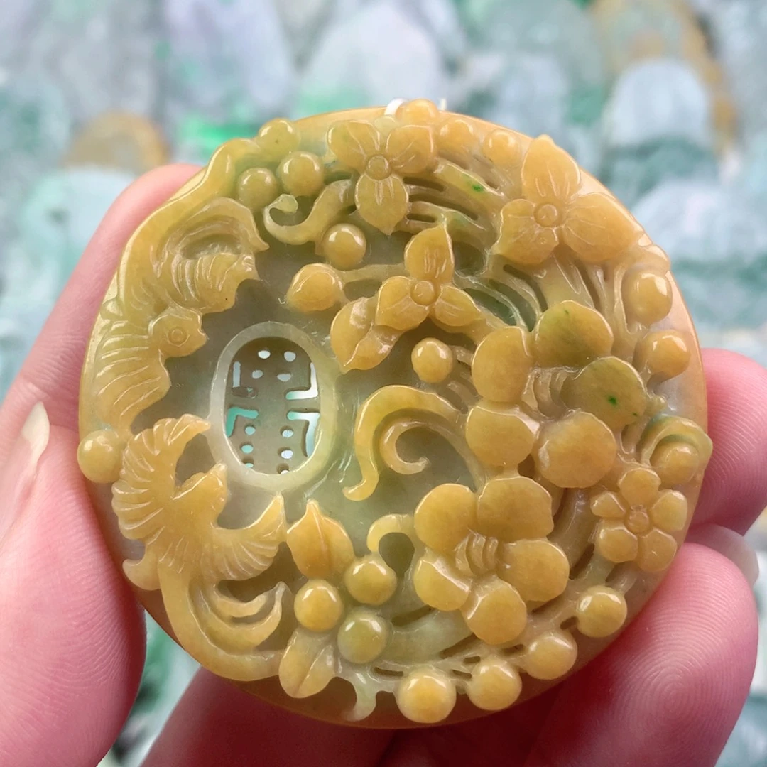 翡翠未镶嵌吊坠(不含链)