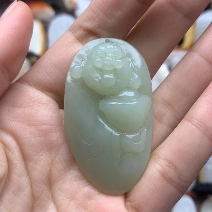 和田玉未镶嵌颈饰