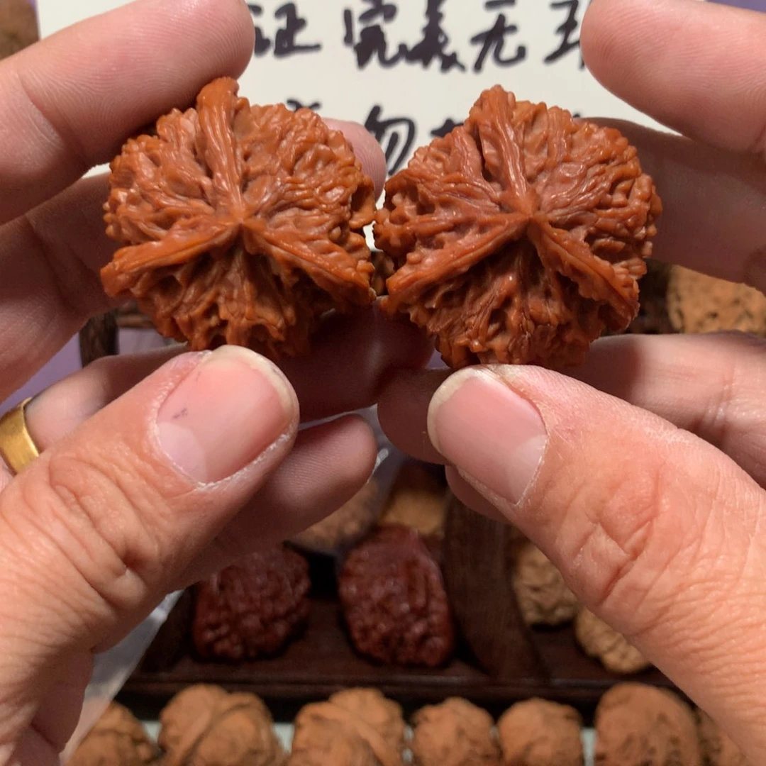 文玩核桃吊坠回血盘山三棱