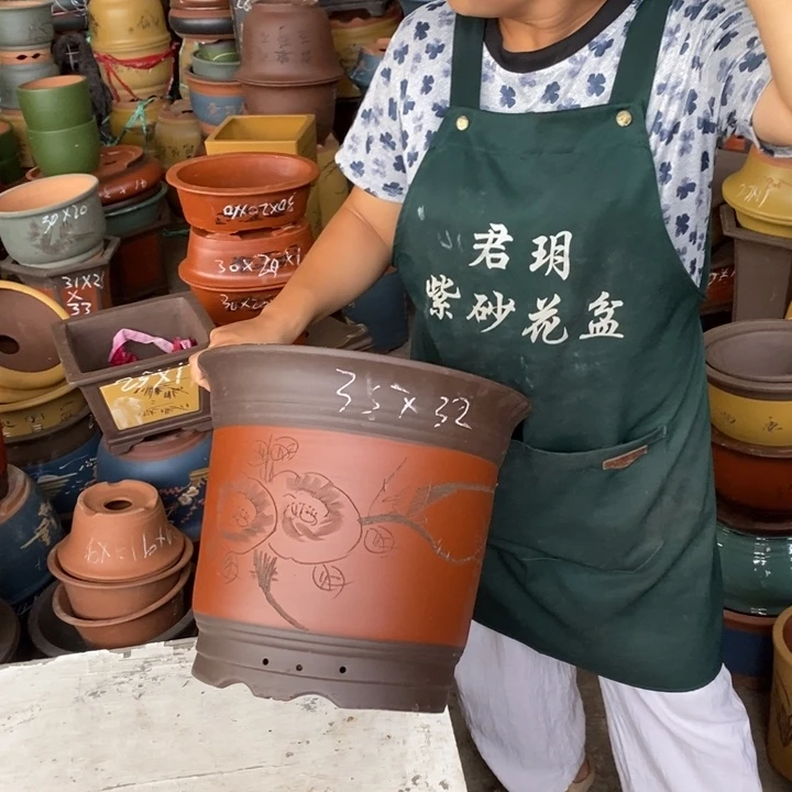 紫砂花盆紫砂花盆