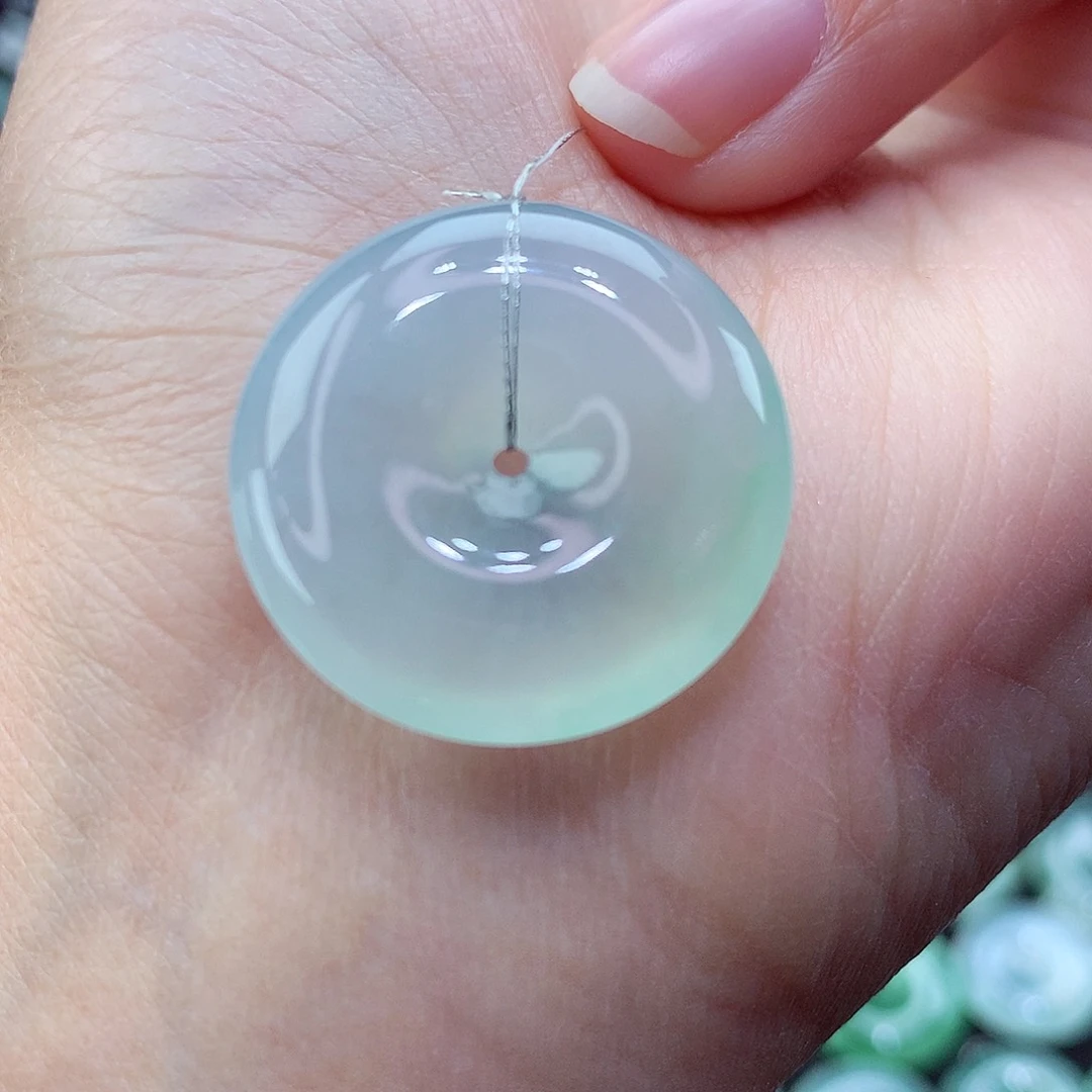 翡翠颈饰未镶嵌尺寸25.1-5.9