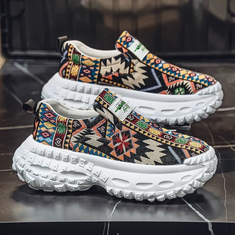 男休闲时尚板鞋老爹鞋时尚男厚底加厚一脚蹬冬季男ZC41