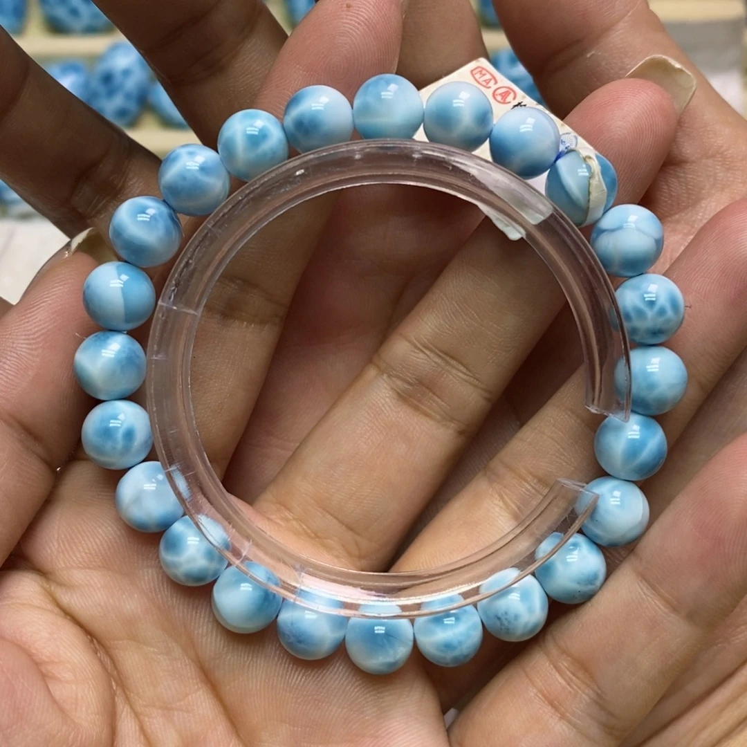 未镶嵌针钠钙石（海纹石）手链
