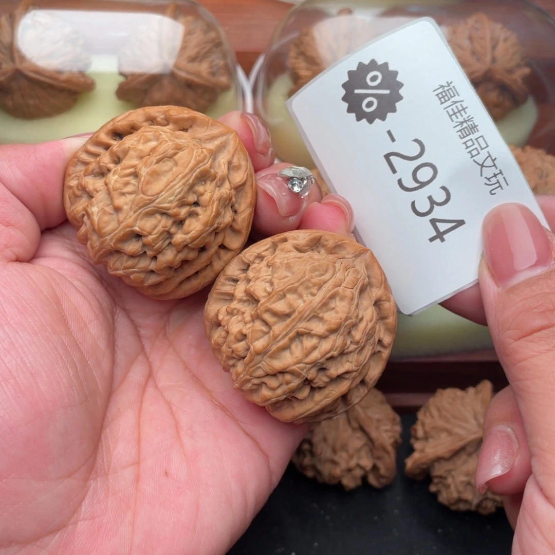 文玩核桃把件44毕业红锦鲤