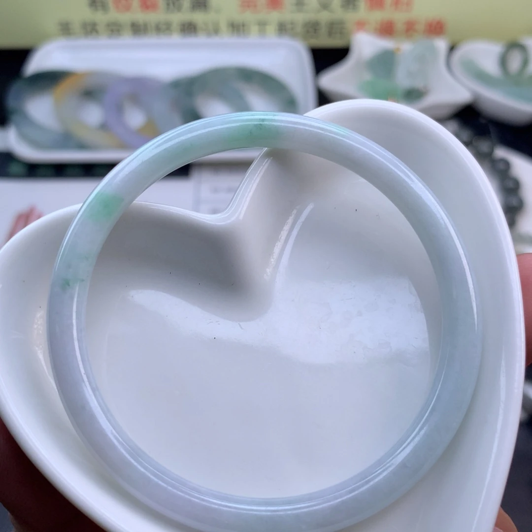 【闪购商品】未镶嵌定制翡翠57.58圆条