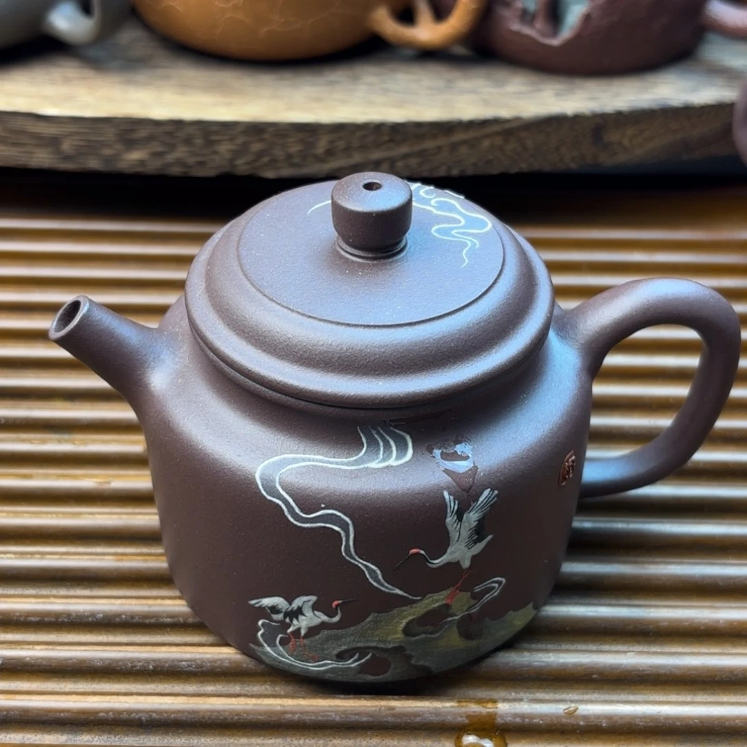 茶壶紫砂德钟天青紫泥170c c