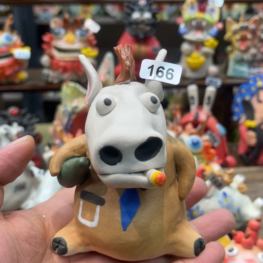 陶瓷纯手工抽象陶瓷摆件166