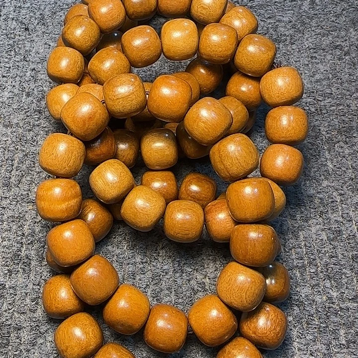 桃木全陈化老料把件串发一