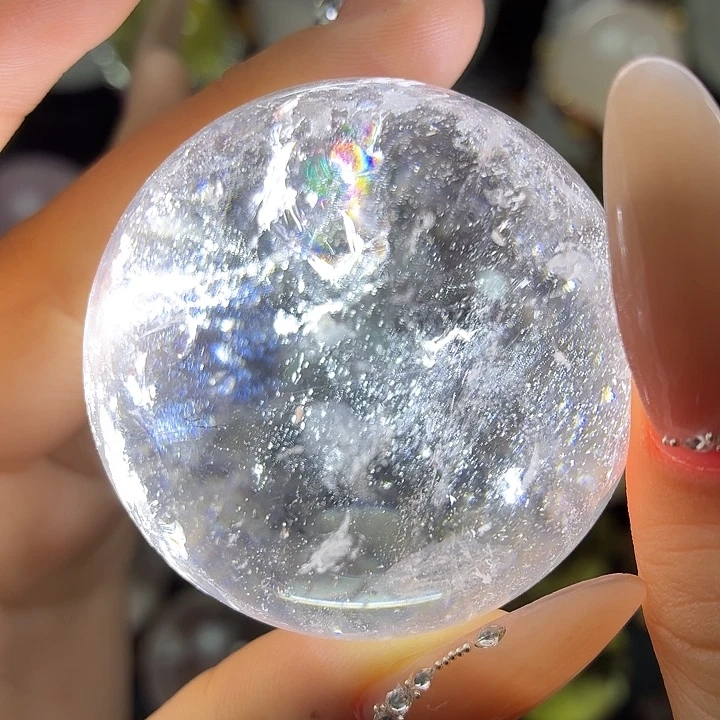 水晶未镶嵌珠宝半成品白水晶4.66cm