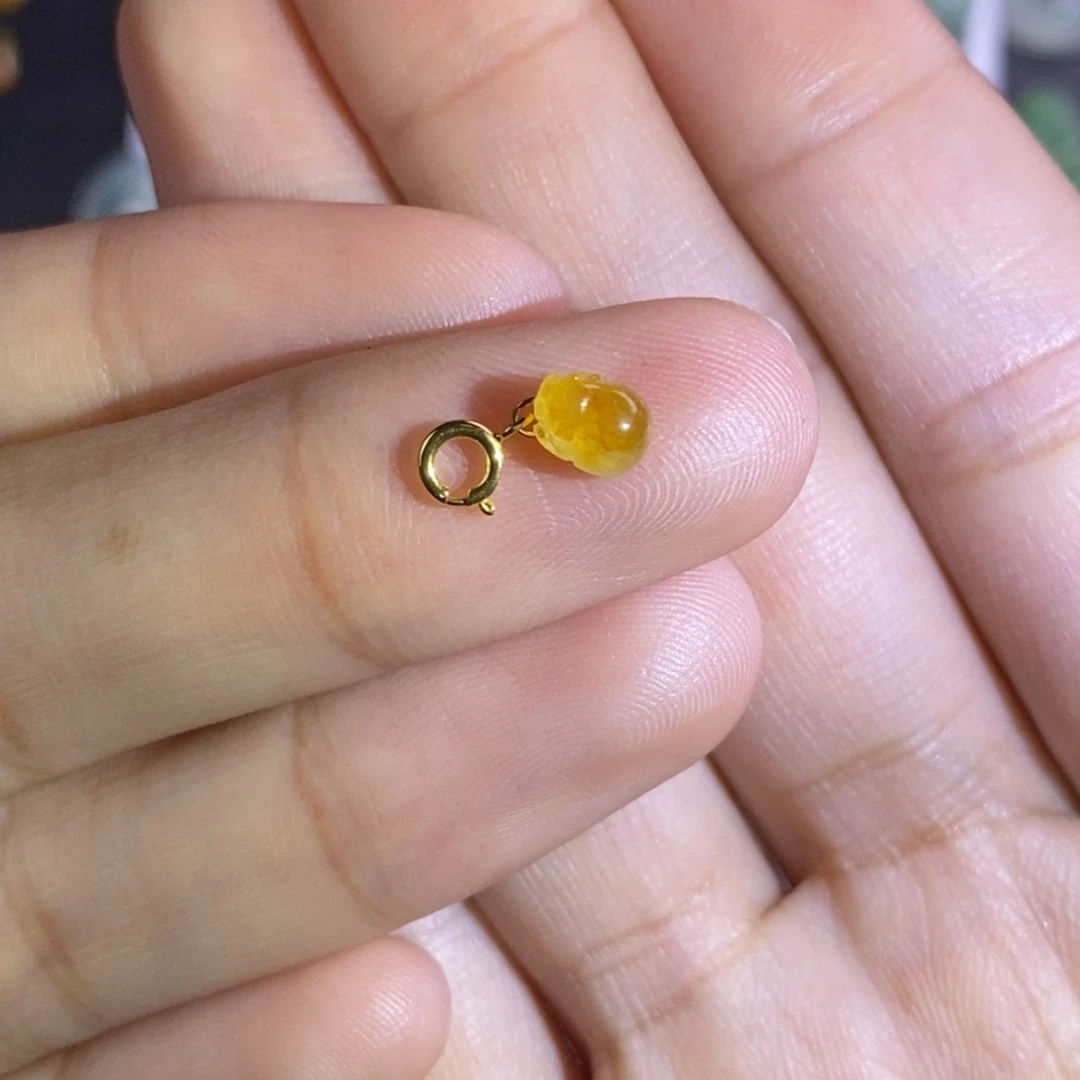 翡翠颈饰18K金镶嵌貔貅