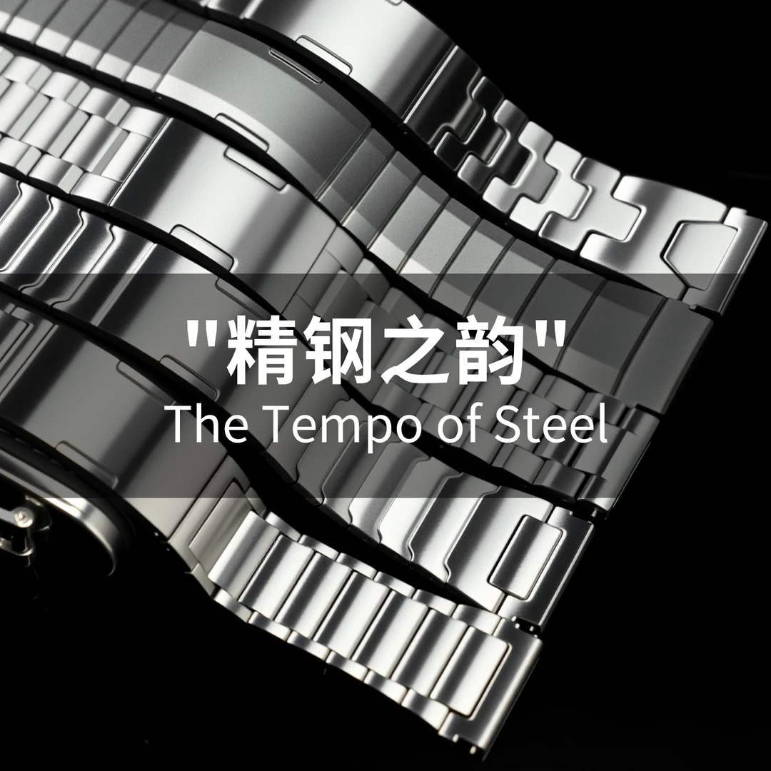 精钢之韵 适用于华为gt6/5手表表带新款精钢侧滑款钢带gt6pro腕带