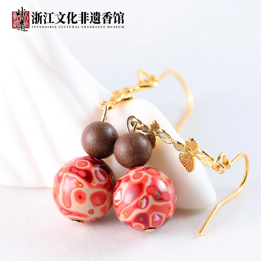 【非遗药香】药香珠 雍正旷野 耳挂 CX180