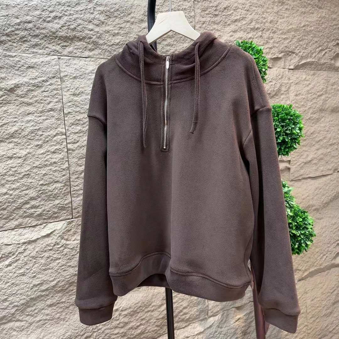 6786新款春秋休闲百搭气质减龄长袖连帽T恤