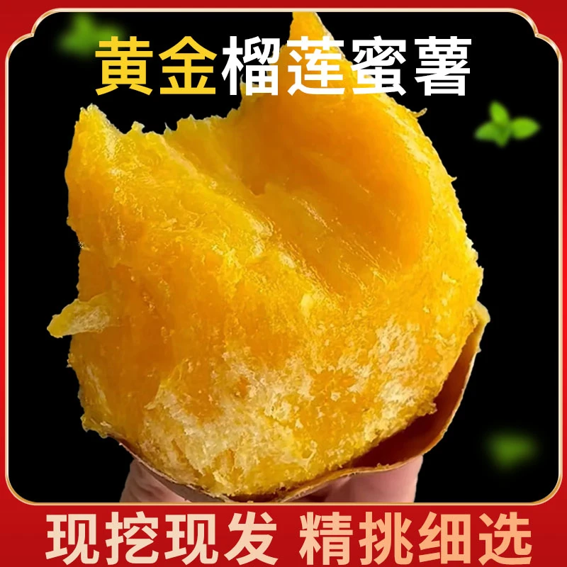 正宗榴莲蜜薯软糯香甜黄心红薯现挖地瓜新鲜沙地蜜薯糖心板栗番薯