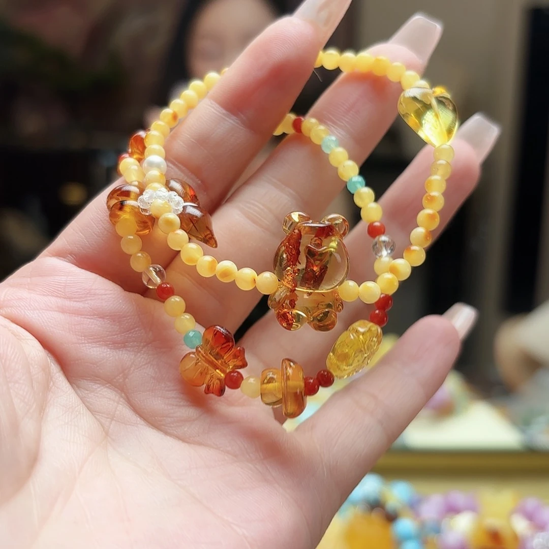 未镶嵌琥珀手链琥珀