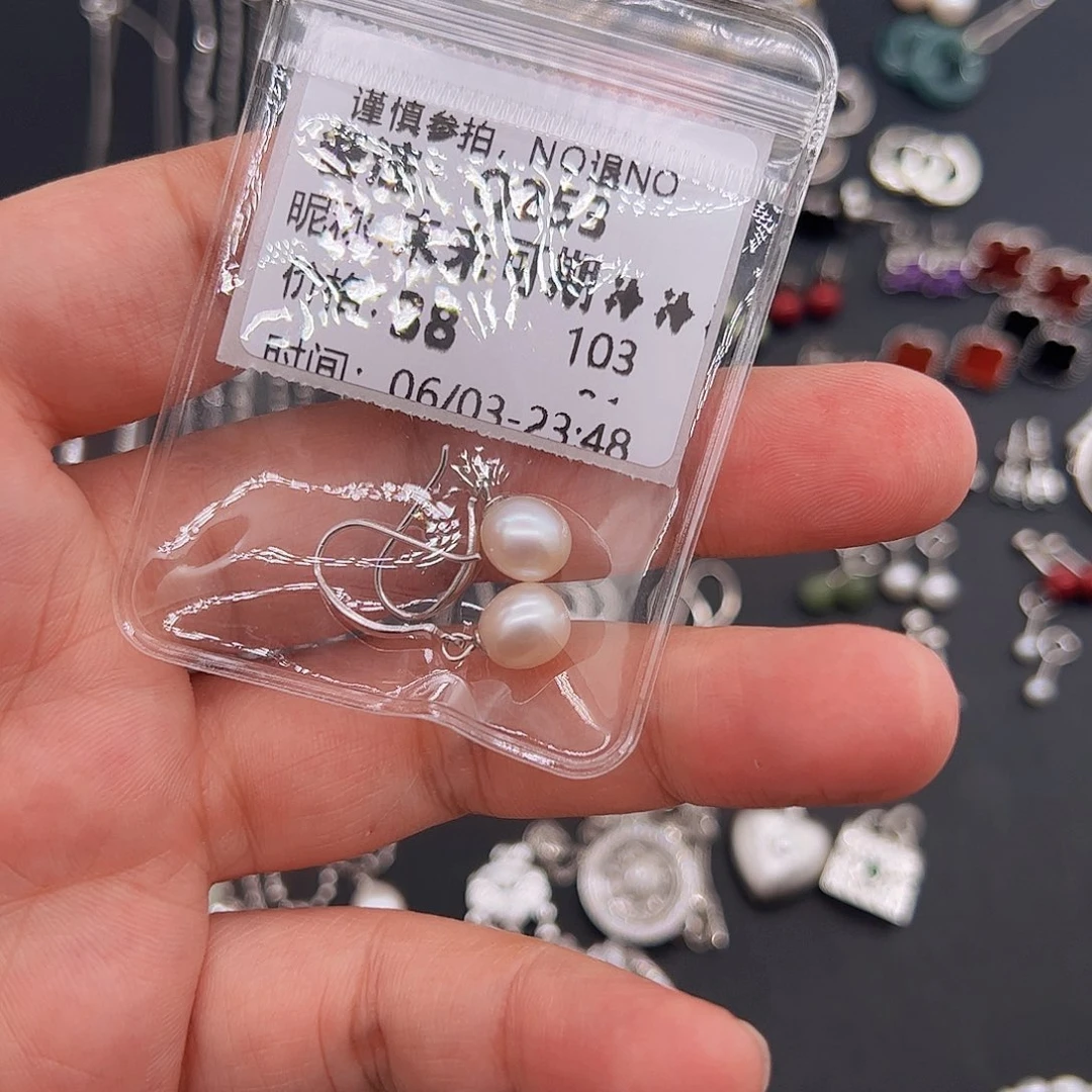 淡水珍珠银S925镶嵌颈饰未****✨