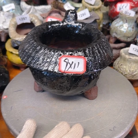 粗陶花盆手工花盆制作就这样