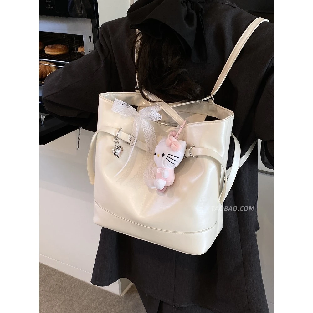 休闲通勤大容量包包女2025新款多用双肩后背包高级感单肩包托特包