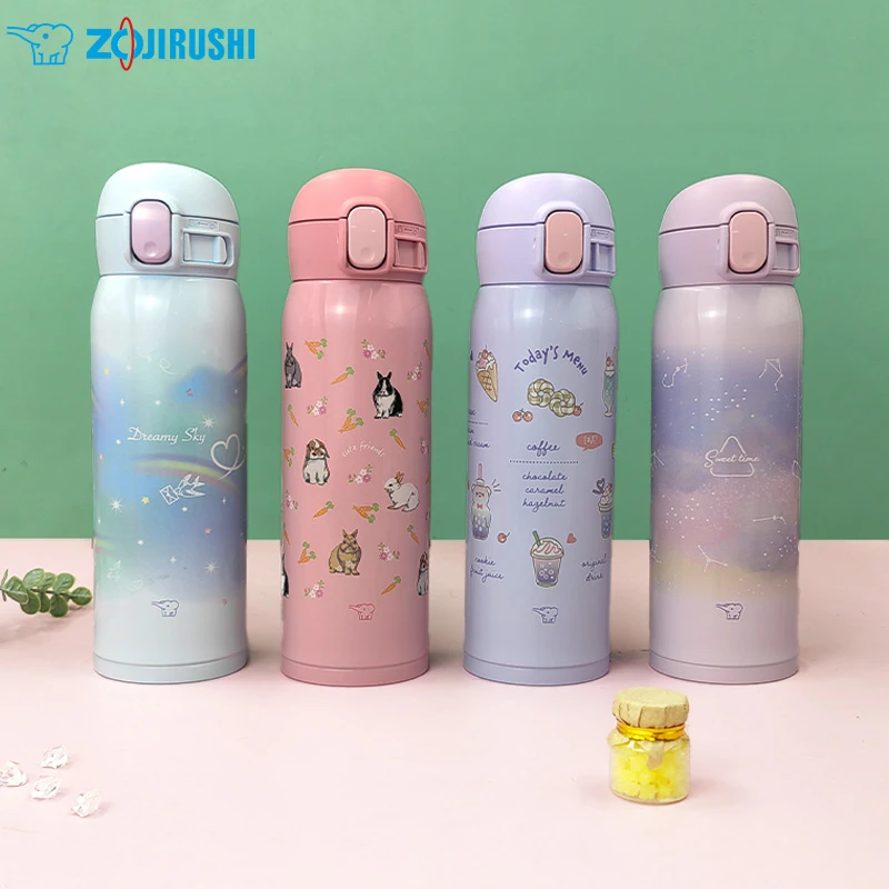 日本象印新款WH/WM男女学生不锈钢水杯可爱卡通儿童高颜值保温杯