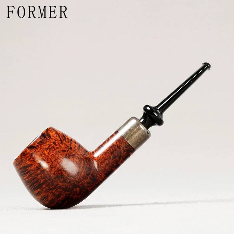 丹麦老大师Former佛么佛魔 银圈苹果直斗 手工石楠木烟斗