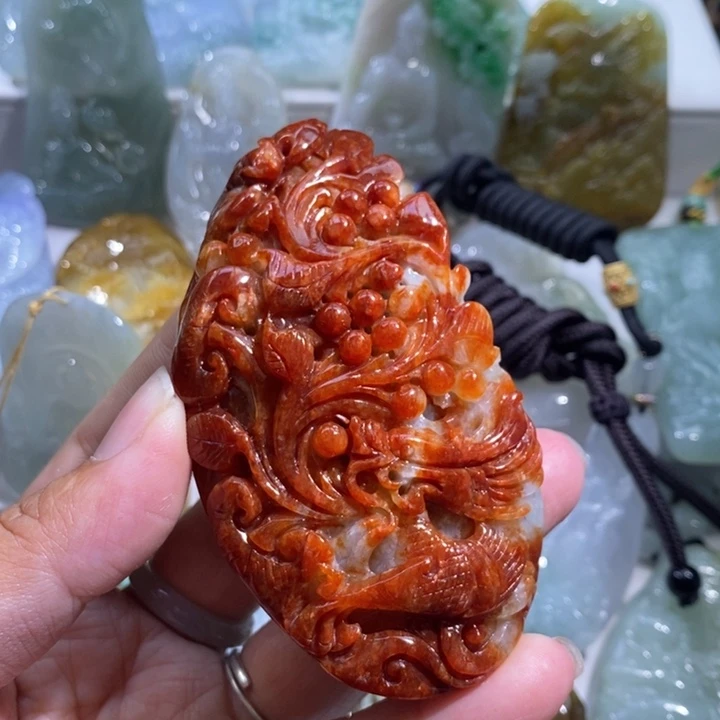 【闪购商品】颈饰未镶嵌翡翠龙牌