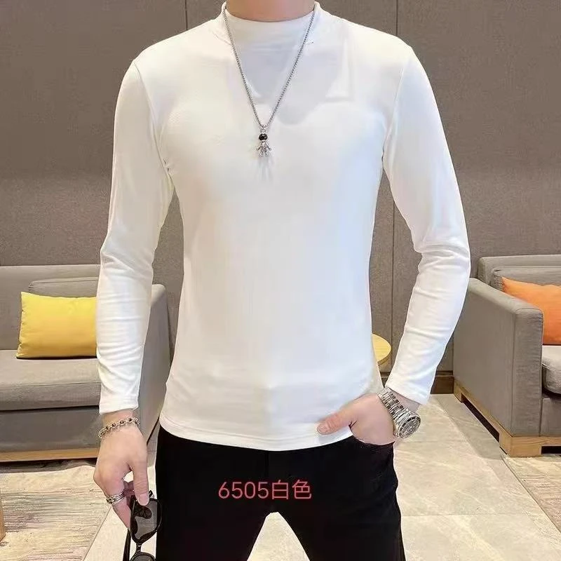 男士休闲百搭德绒高领卫衣【四色可选】6505