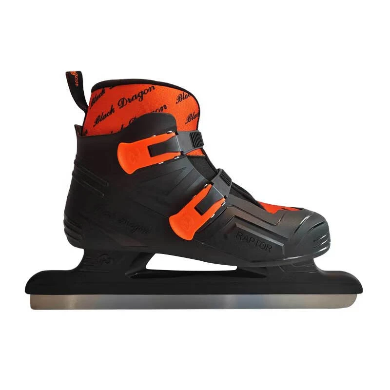 黑龙速滑冰刀鞋黑龙塑壳入门初级男女通用L1-捷龙 黑色 43