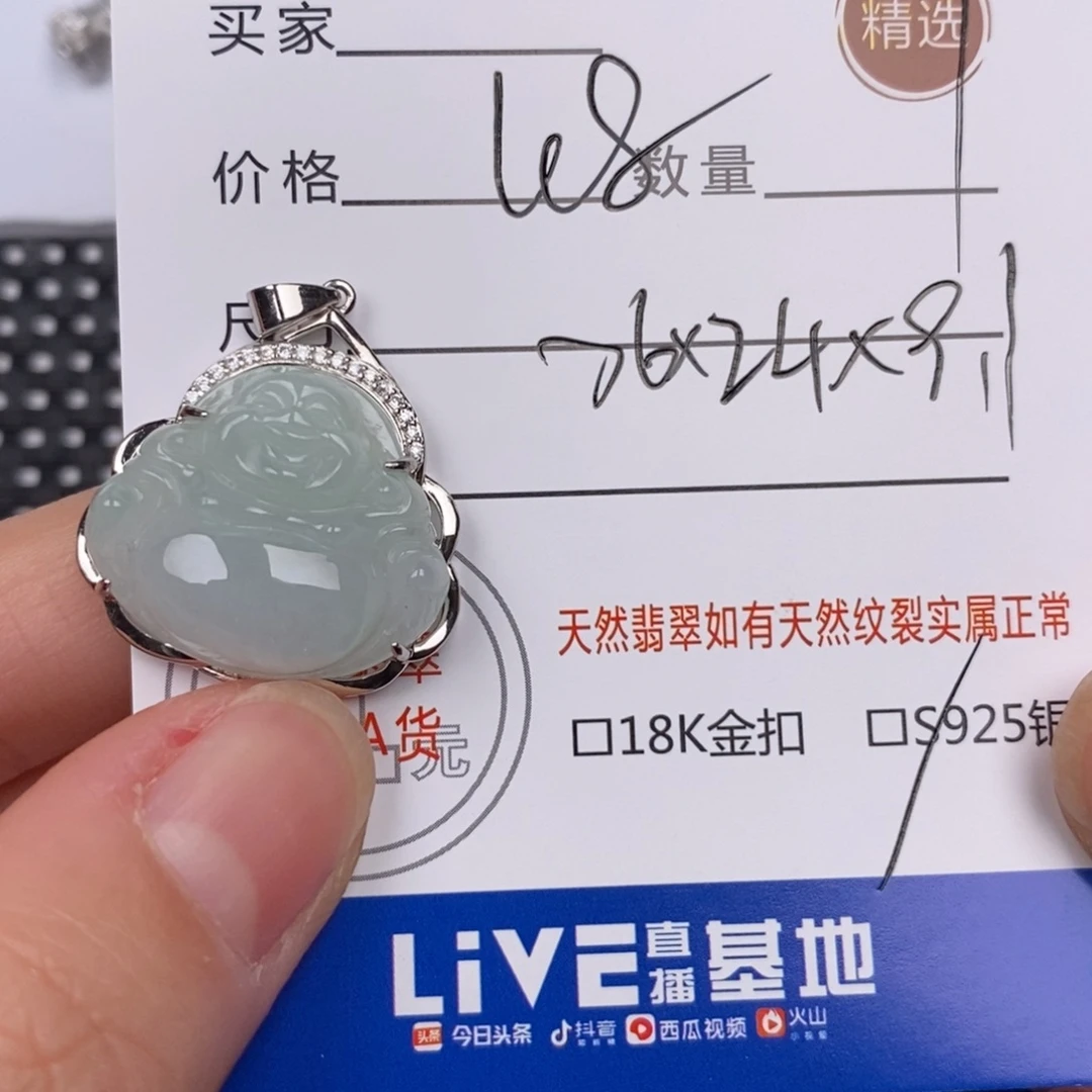 翡翠银S925镶嵌颈饰