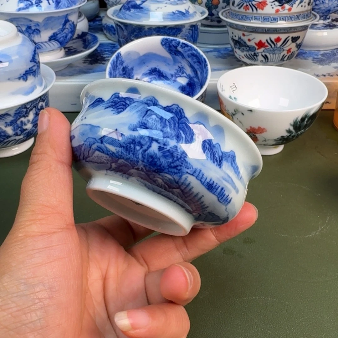 陶景德镇纯手绘茶具圆圆251