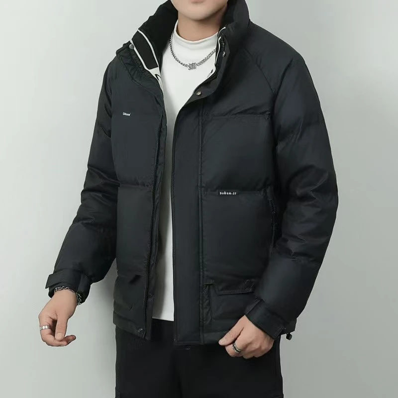 『小胡臻选』冬季高品质潮牌百搭男士帅气立领加厚保暖外套611