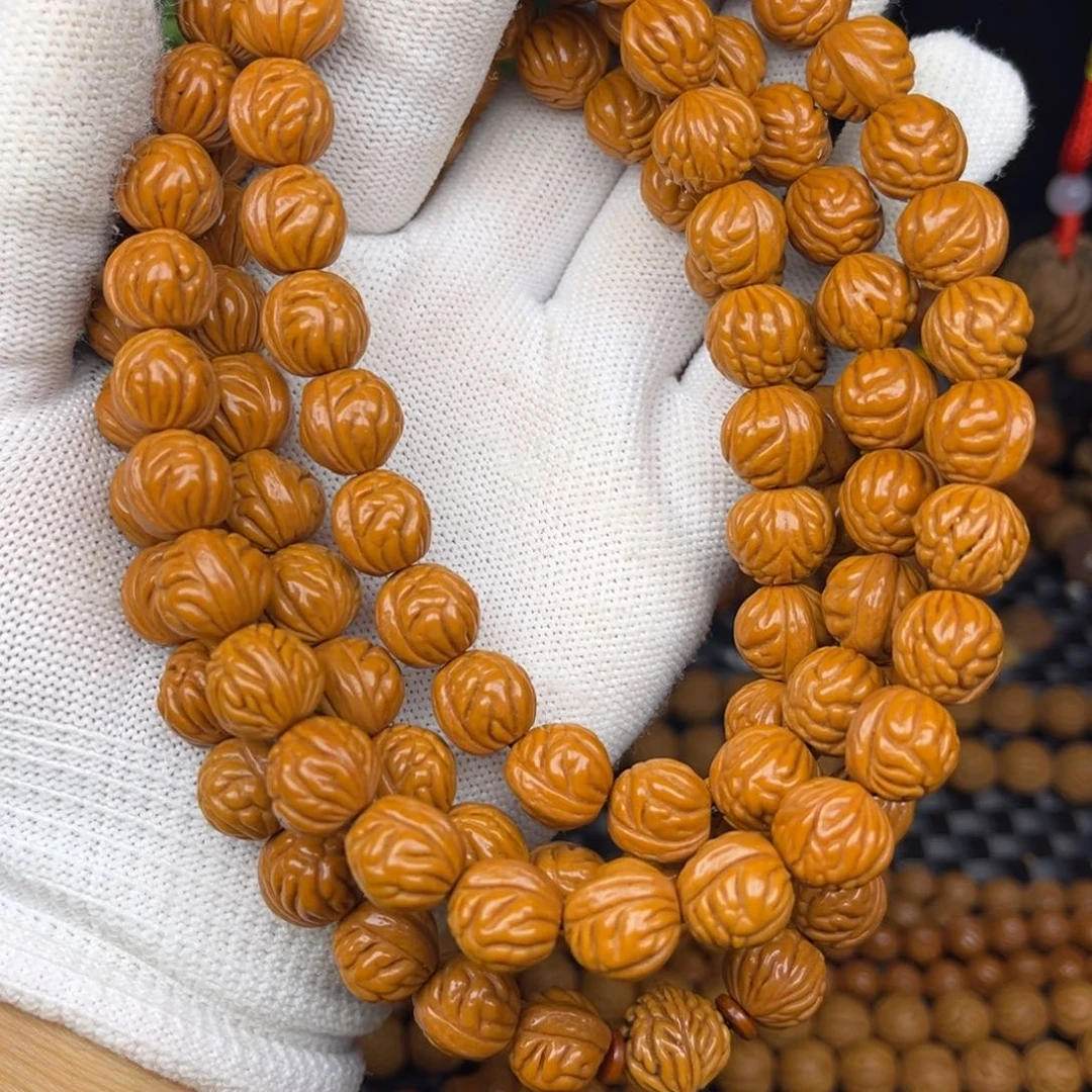 手串文玩核桃小金豆108颗脖挂11尺寸
