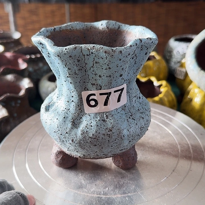 内口9高13粗陶手工