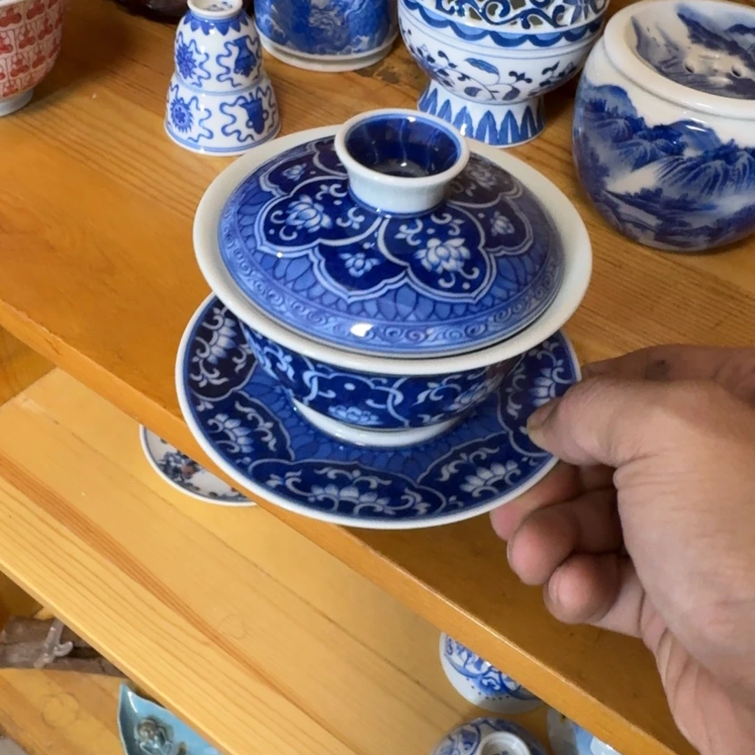 瓷片当代景德镇陶瓷手绘茶具