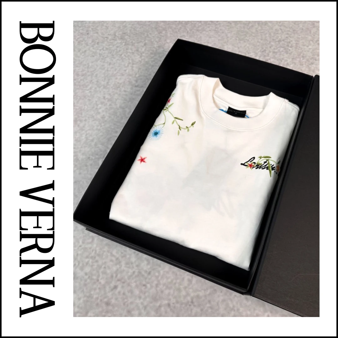 【】全刺绣小雏菊设计款纯棉重磅男女款短t-5023