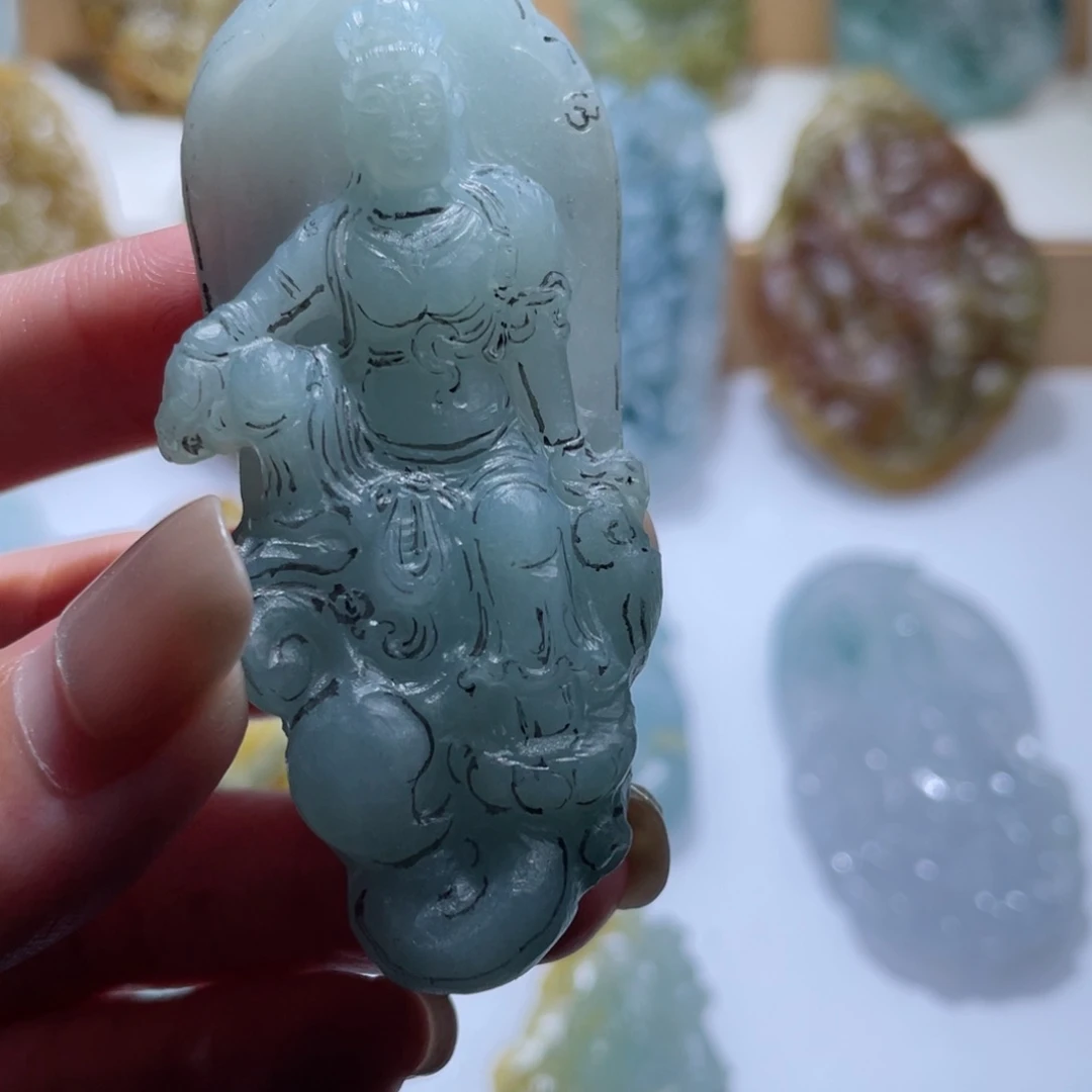 未镶嵌定制翡翠毛货
