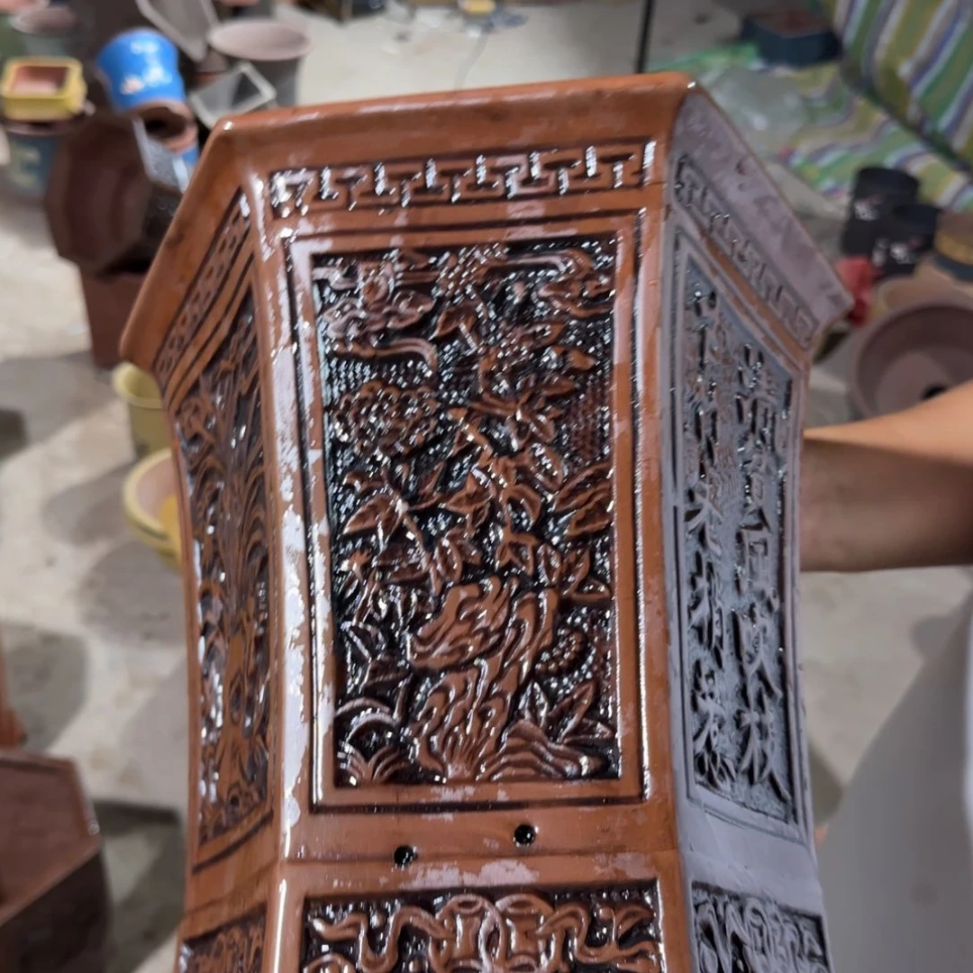 紫砂花盆口径24.26口径