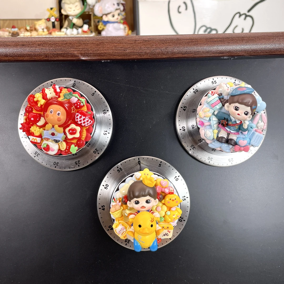 【明款】饭团手工DIY奶油胶萌粒计时器冰箱贴