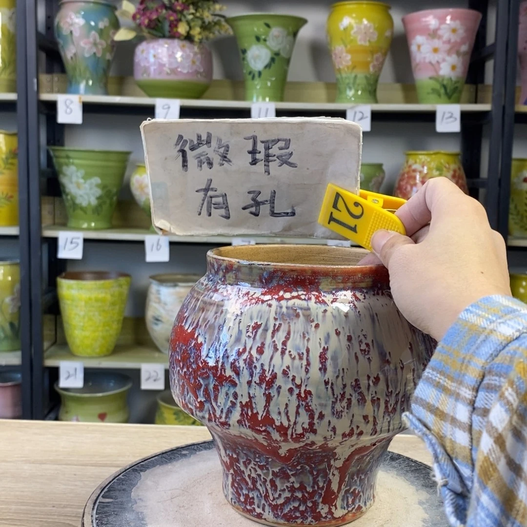景德镇手工手绘陶瓷花盆