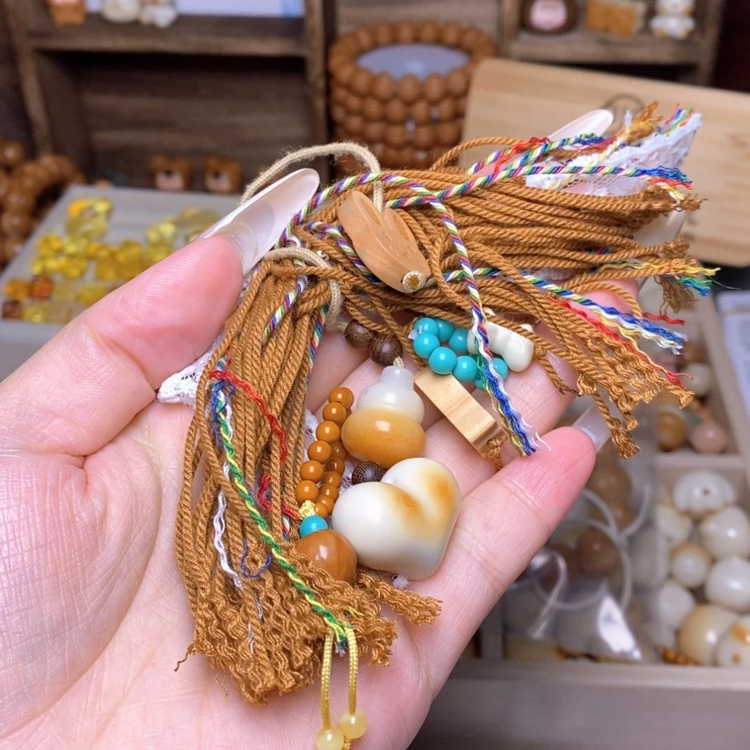 猴头核桃吊坠焦糖玛奇朵 爱心 大绿卡 屁桃提溜