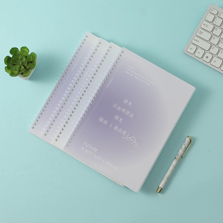 晨光XB5101B2 少年与诗 螺旋本时空文学B5PP软线圈70渐变紫