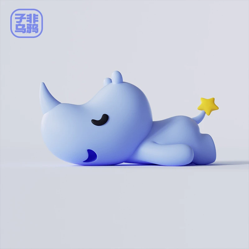 子非乌鸦--蓝小犀  树脂手办