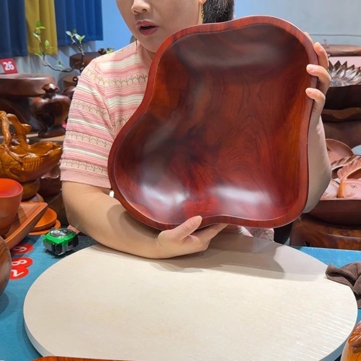 木香樟实木手工果盘